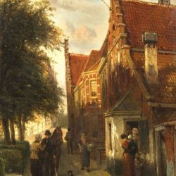 Outside the house